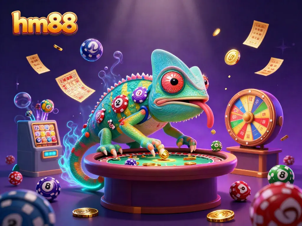 Experience the excitement of hm88 casino with a vibrant chameleon owner and dynamic game elements.