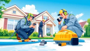 Skilled technicians from a leak detection company utilize advanced technology to identify hidden leaks.