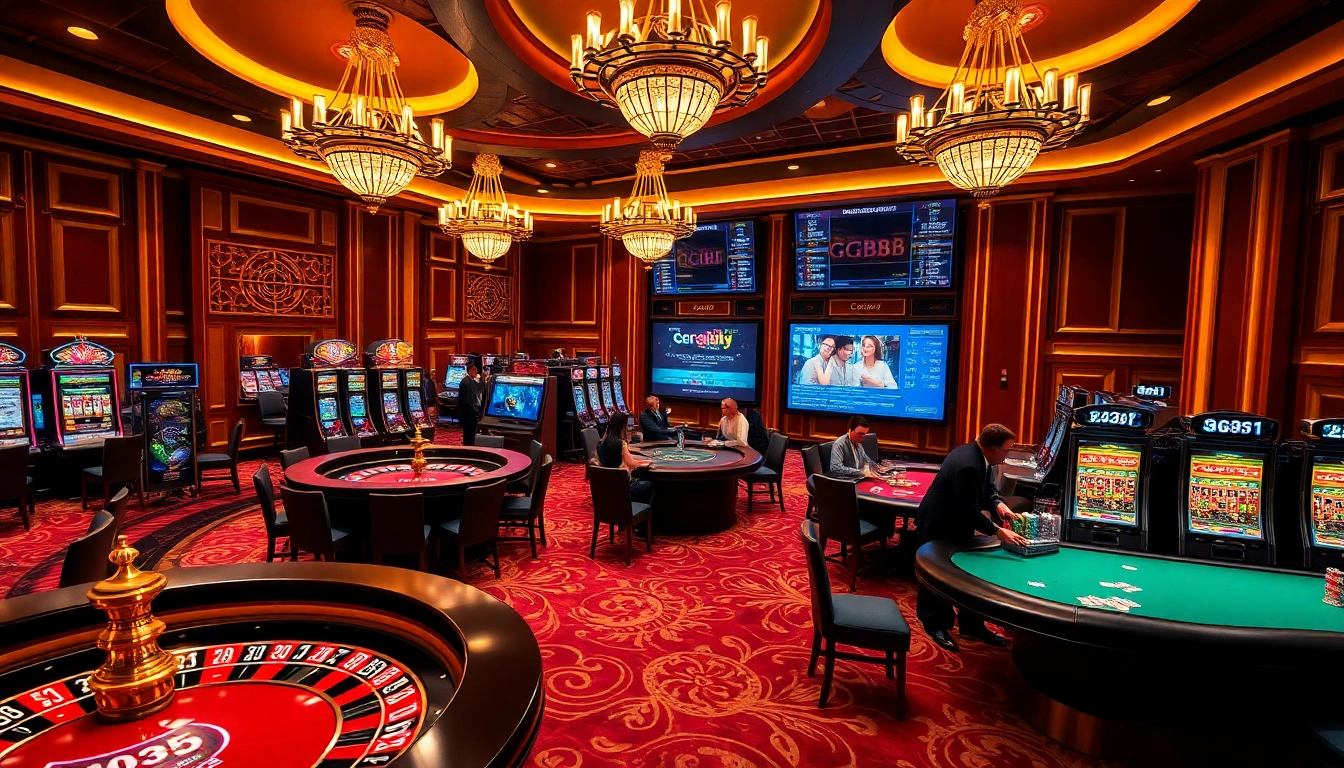 High-energy gaming action at https://gg88.tech/ with roulette and poker tables.