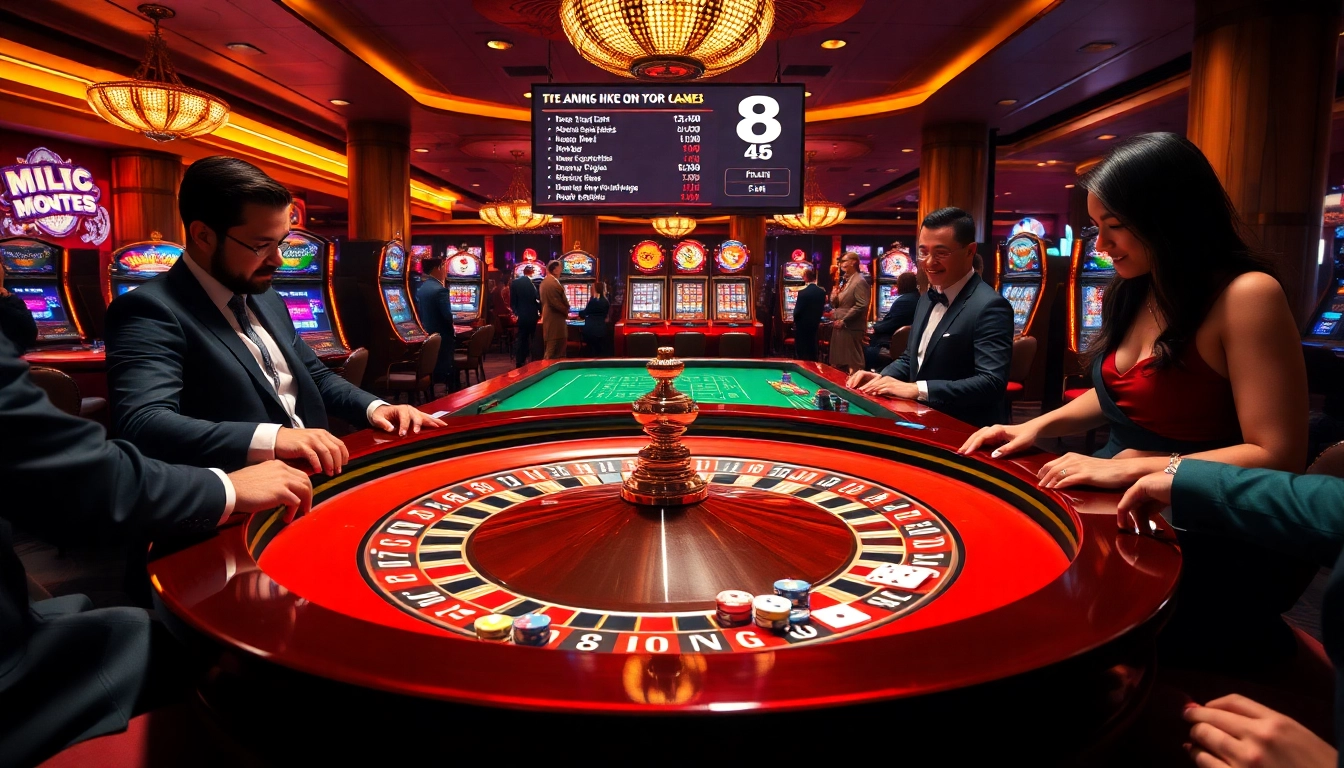 Place your bets at MK8's vibrant casino tables filled with excitement and professional players.