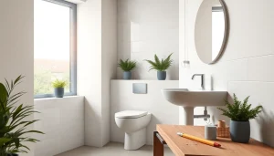 Bathroom installation Manchester showcasing expert craftsmanship and modern design elements.