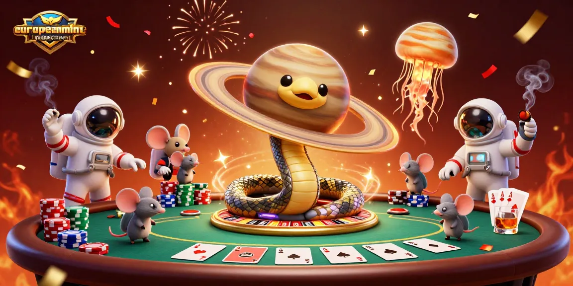 Experience exciting bets with europeanminigolfsport as astronaut mice engage in a vibrant casino scene.
