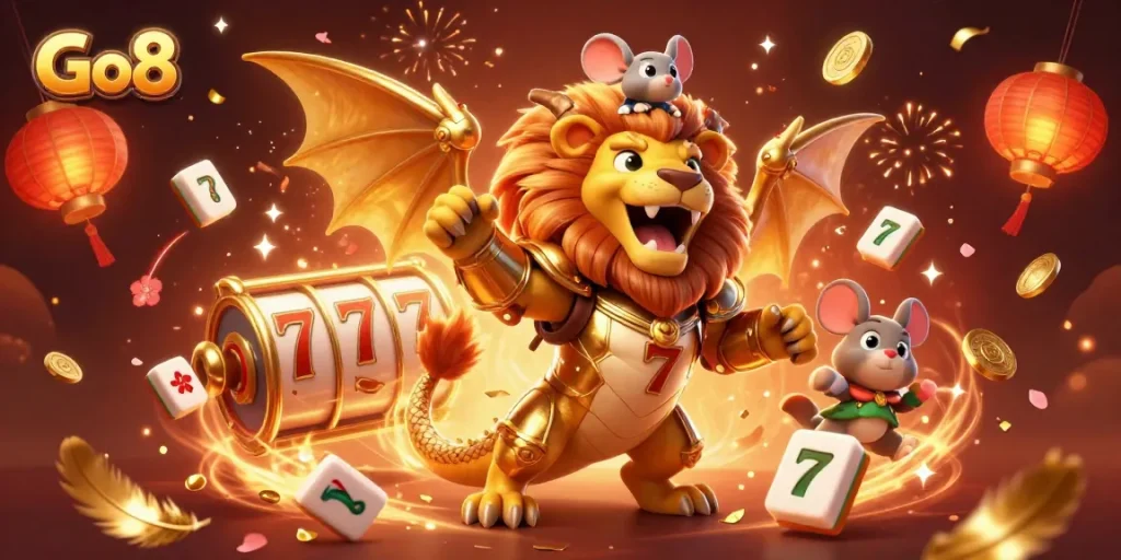 Engage with Go8's thrilling casino experience featuring vibrant slots and celebrations.